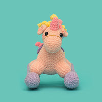 Cute Trojan Horse Unicorn Crochet Kit - HiCrochet