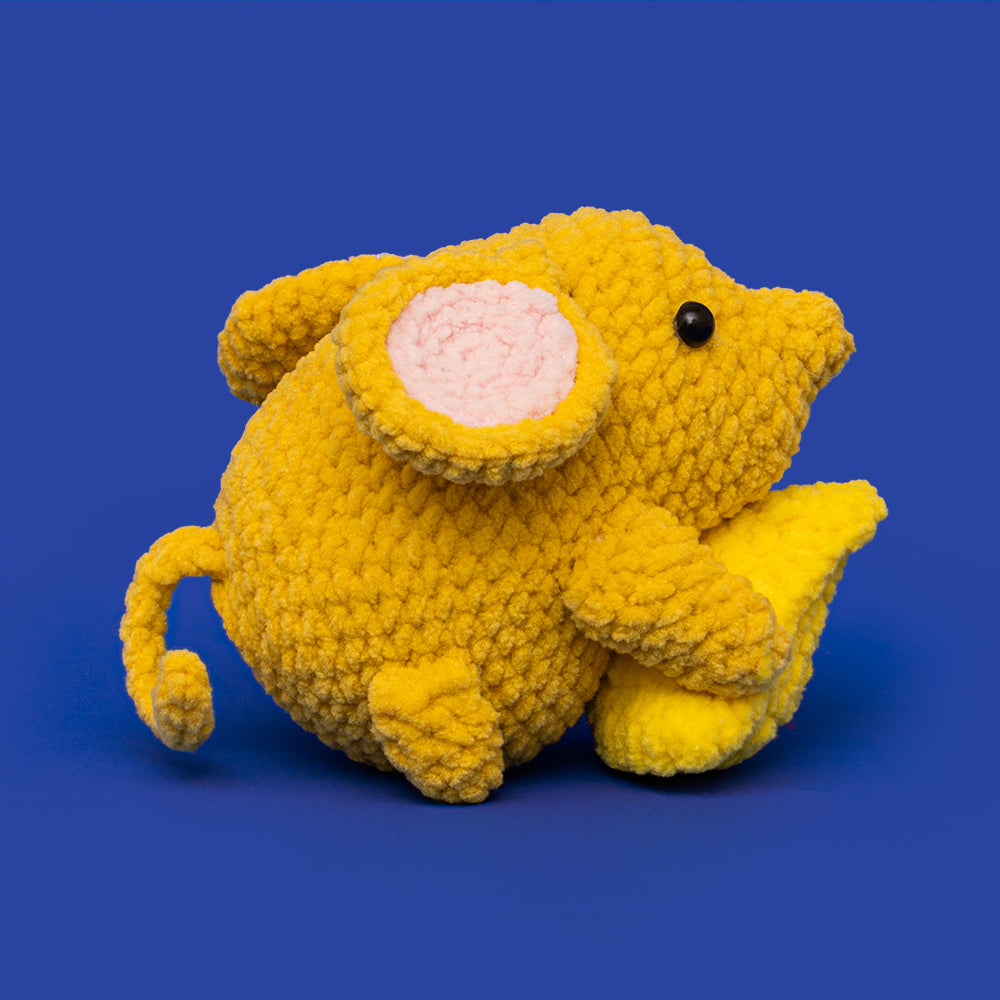 Yellow Cheese Mouse Crochet Kit