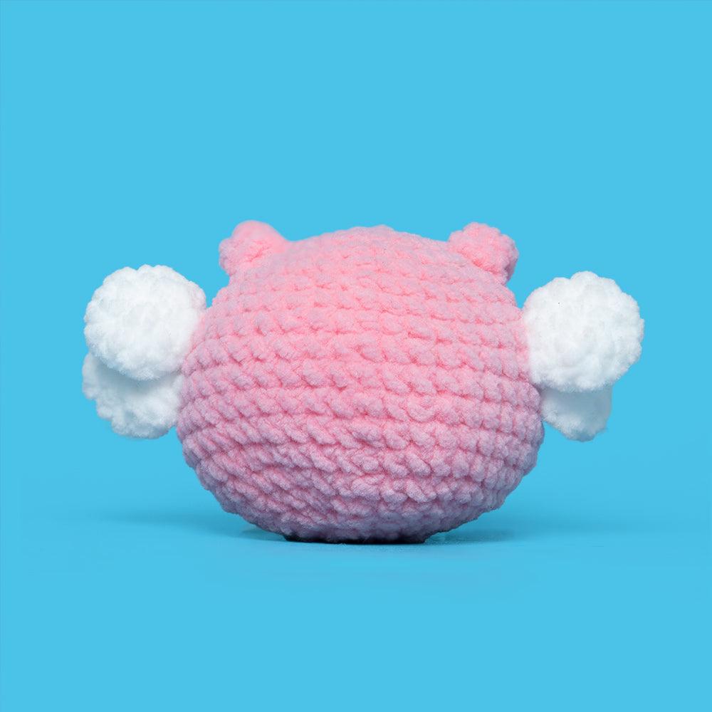 Cute Press Bubble Angel Pig Crochet Kit - HiCrochet