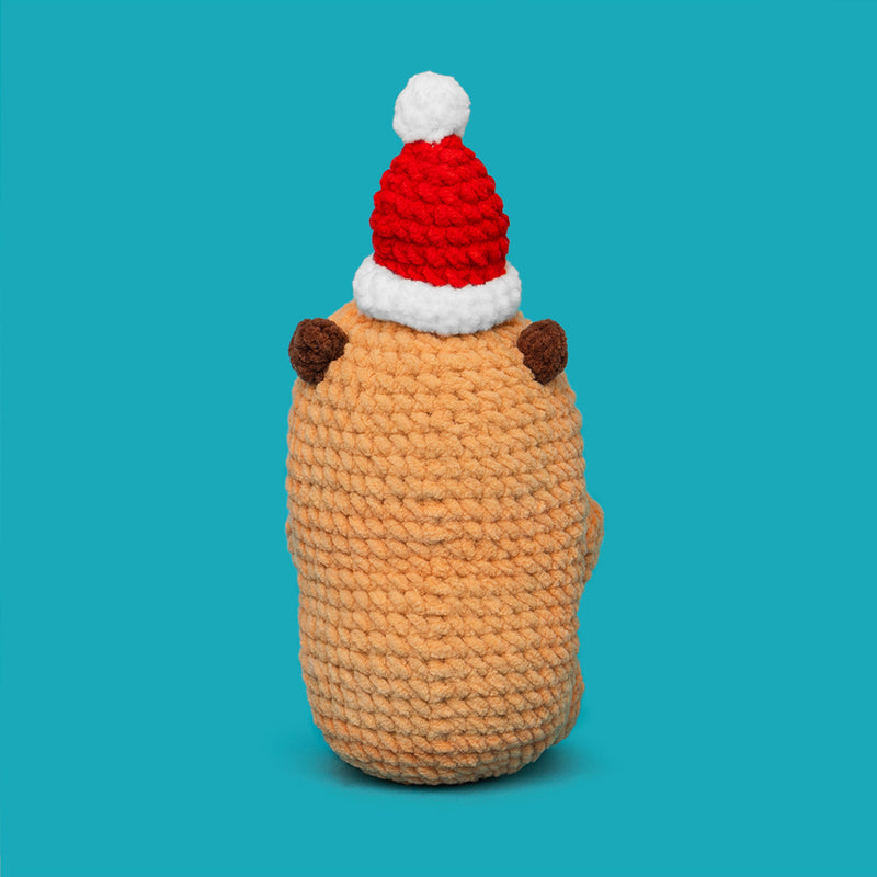 Heart Magnet Christmas Brown Capybara Crochet Kit