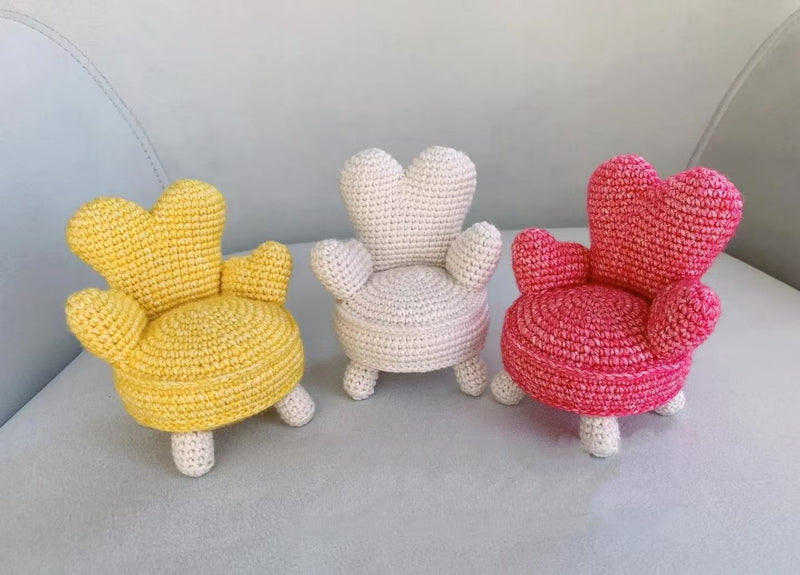 Mini House Heart Armchair Crochet Pattern