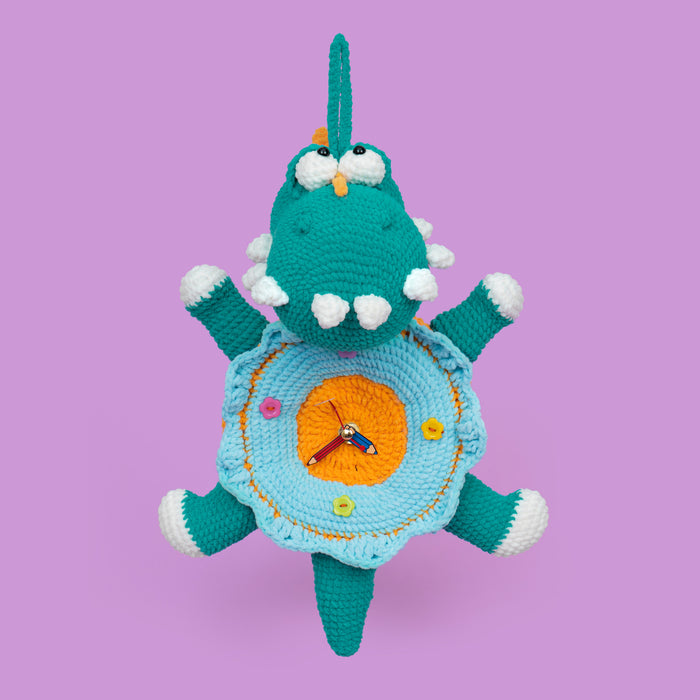 Dinosaur Clock Crochet Kit