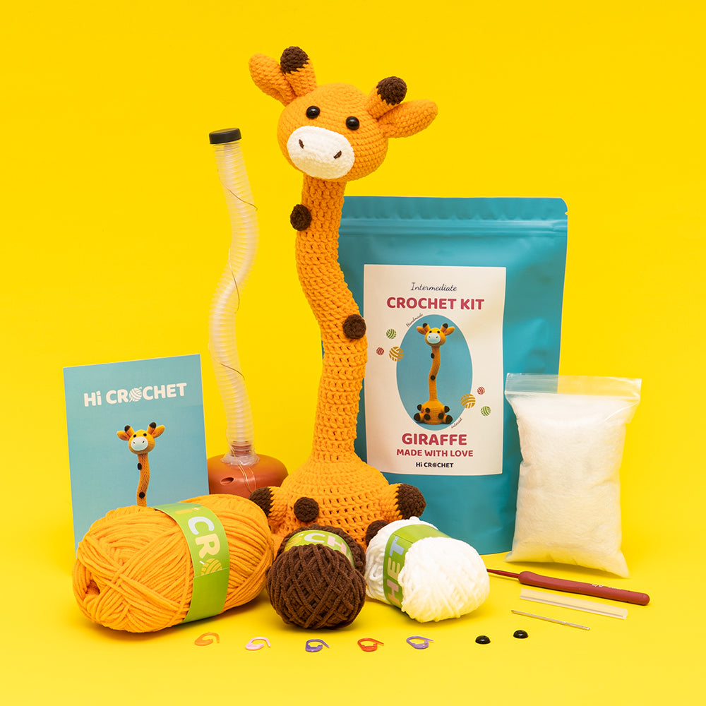 Giraffe Can Sing and Dance Cute Crochet Kit