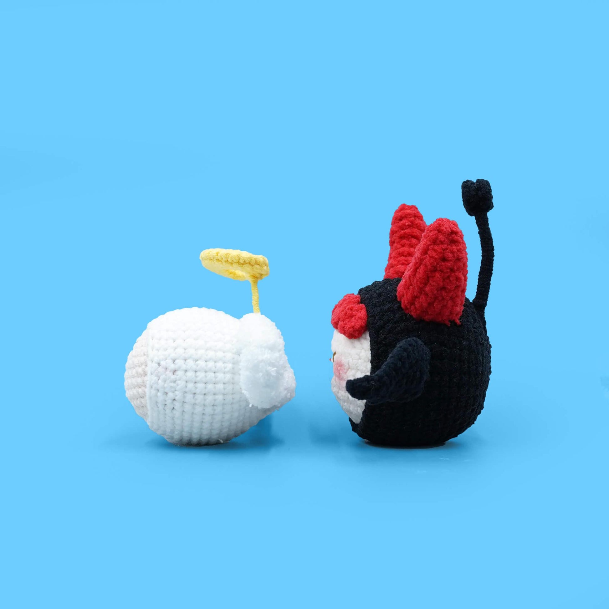 Crochet Halloween With Evil And Angel - HiCrochet