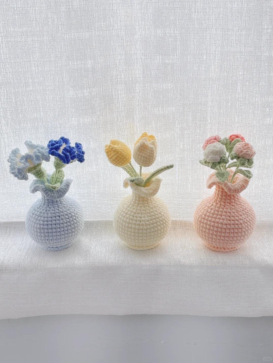 Unique Flower Vase Crochet Pattern