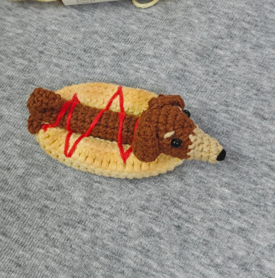 Hot Dog Crochet Pattern