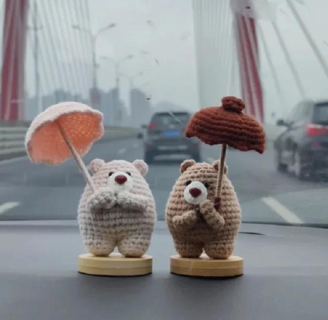 Bear Umbrella Animal Crochet Pattern