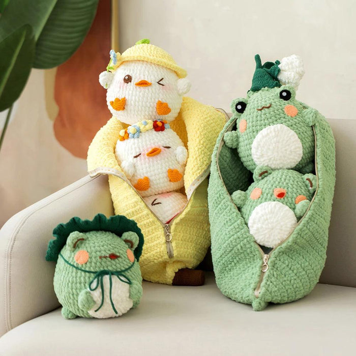 Fruit and Vegetable Pillow Doll Crochet Kit - HiCrochet