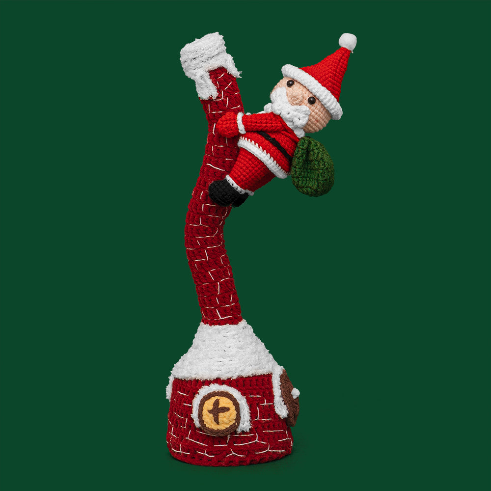 Singing and Dancing Christmas Climbing Santa Crochet Kit