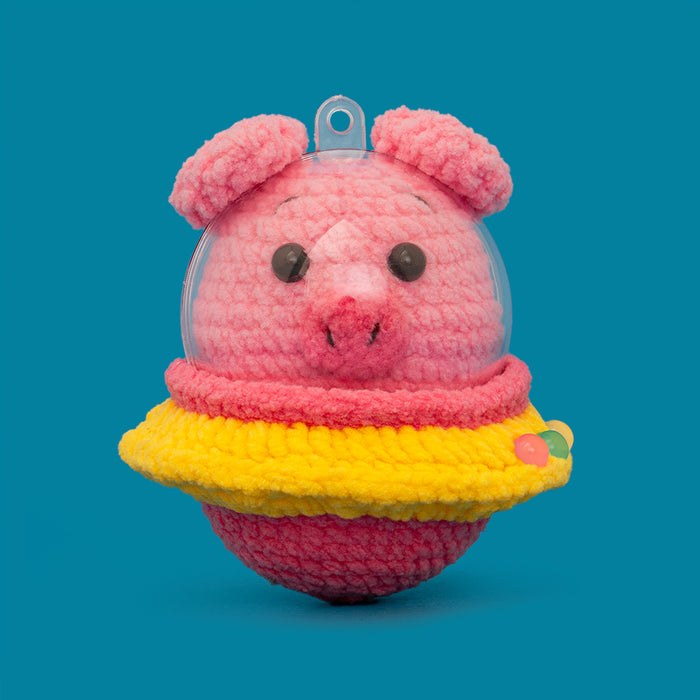 Space UFO Piggy Crochet Kit