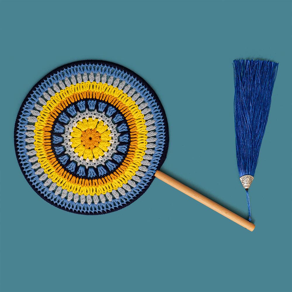 Starry Night Circular Fan Crochet Kit - HiCrochet