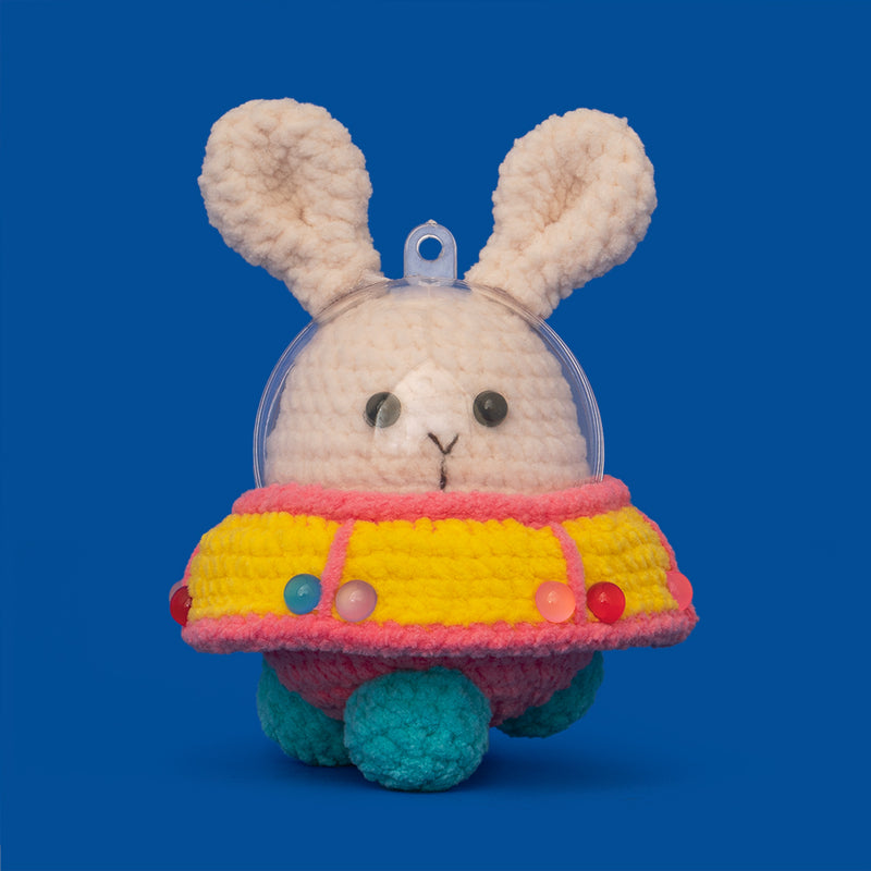 Space UFO Bunny Crochet Kit