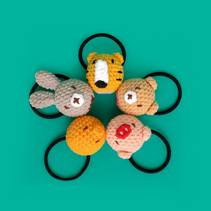 Animal Hair Scrunchies Crochet Kit（5 Pieces） - HiCrochet