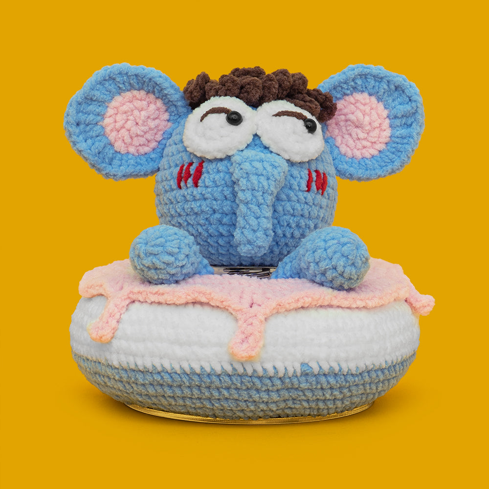 Cute Donut Elephant Crochet Kit