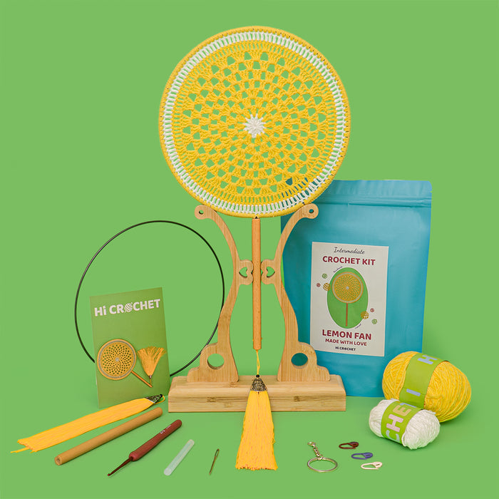 Lemon Fan Crochet Kit