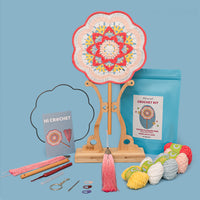 Pink Totem Fan Crochet Kit