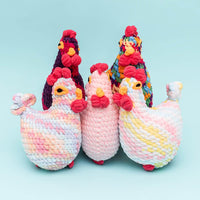 Retro Rainbow Chicken Chick Kit-Beginner - HiCrochet