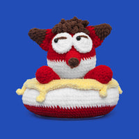 Cute Donut Baby Fox Crochet Kit