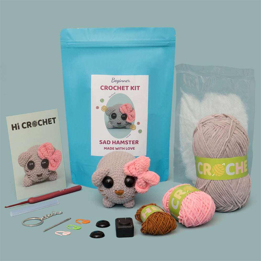 Sad Hamster Crochet Kit（Mandrel Version）