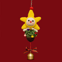 Christmas Lucky Star Bell Ornament Crochet Kit - HiCrochet