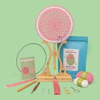 Peach Fan Crochet Kit