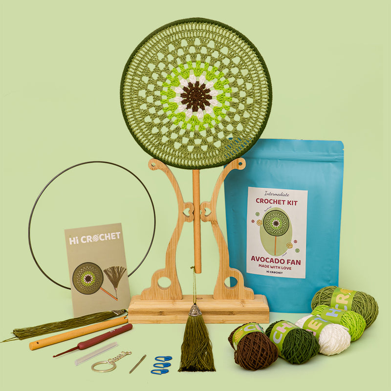 Avocado Fan Crochet Kit