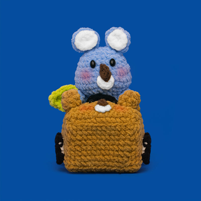 Koala Racing Car Crochet Kit