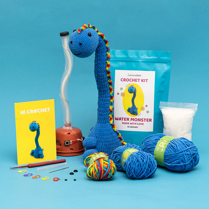 Smart Water Monster Animal Can Sing and Dance Cute Crochet Kit