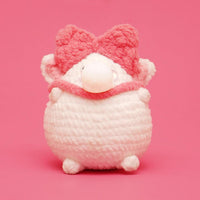 Press Bubble Animals Pink Cat Crochet Kit - HiCrochet
