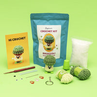 Walking Crafts Knitted Broccoli Vegetables Crochet Kit - HiCrochet