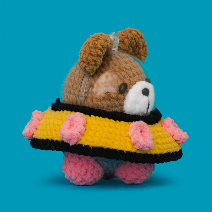 Space UFO Bear Crochet Kit