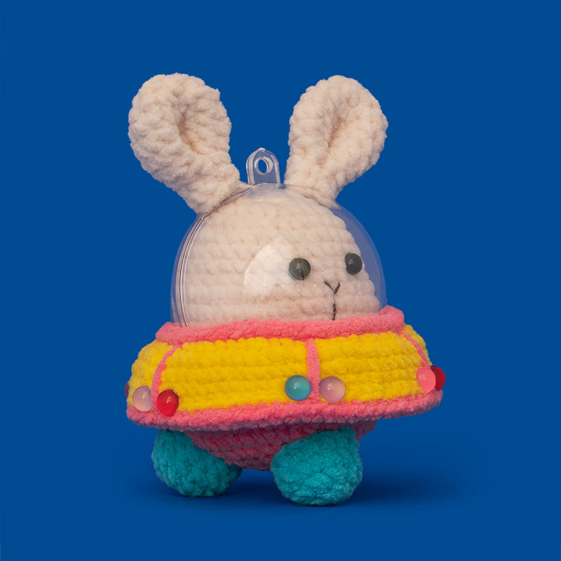 Space UFO Bunny Crochet Kit