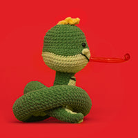 Tongue-Out Snake Crochet Kit