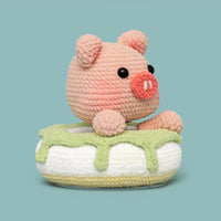 Cute Donut Pig Crochet Kit - HiCrochet