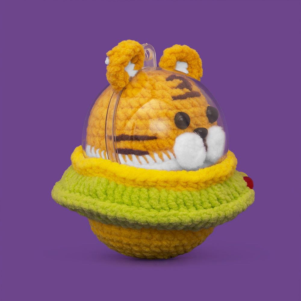 Space UFO Tiger Crochet Kit