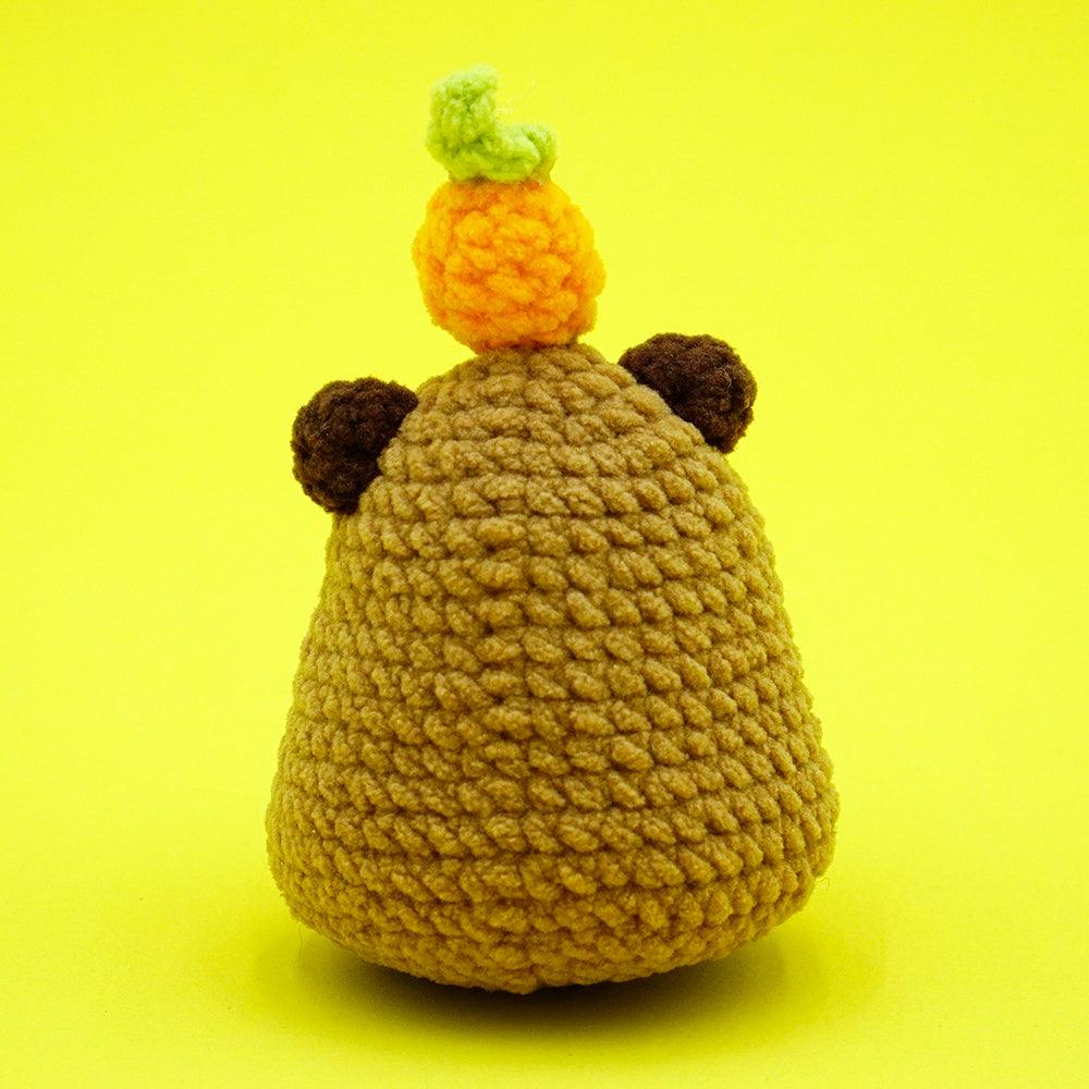 Runny Nose Capybara with Press Bubble Mini Capybara Crochet Kits - HiCrochet