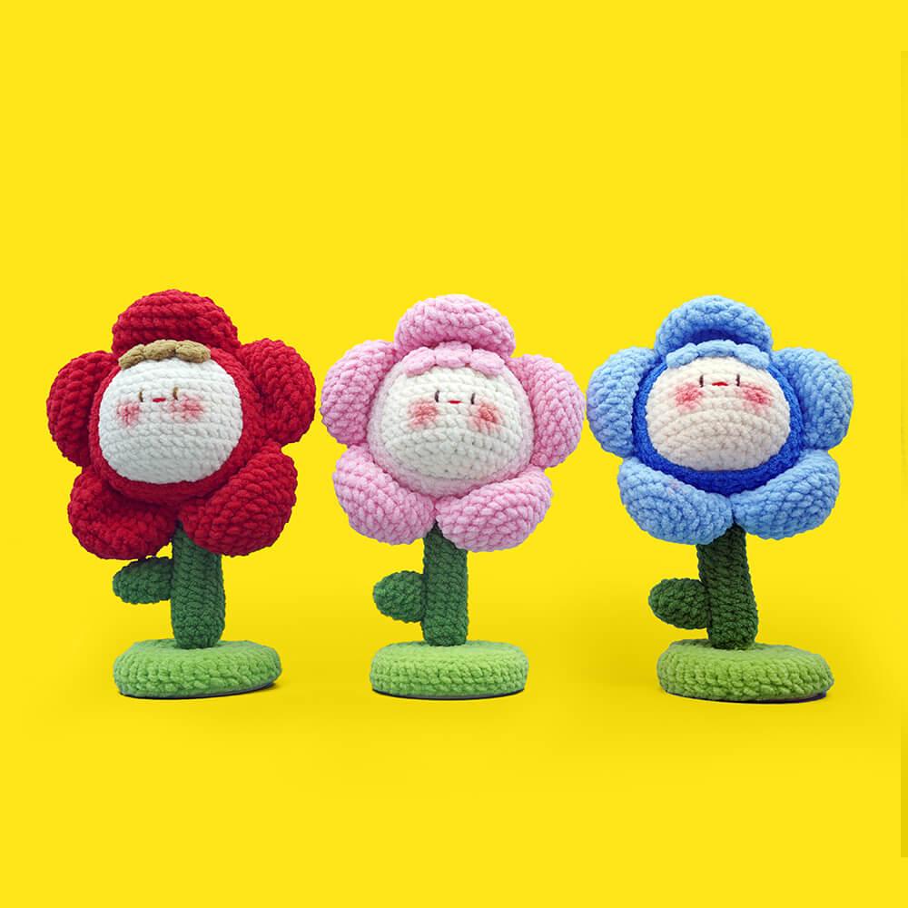 Crochet Flower Amigurumi And Crochet Kit - HiCrochet