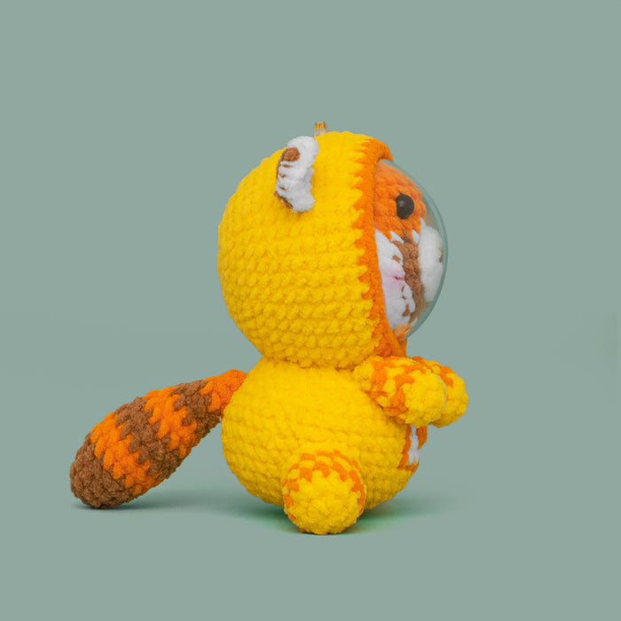 Space Astronaut Raccoon Crochet Kit