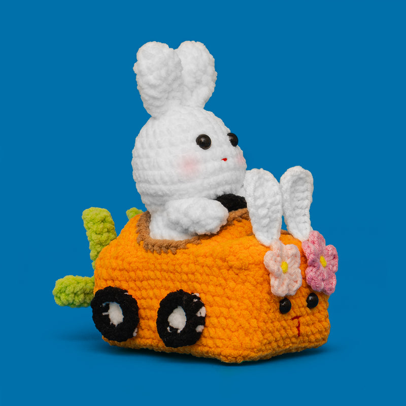 Bunny Racing Car Crochet Kit