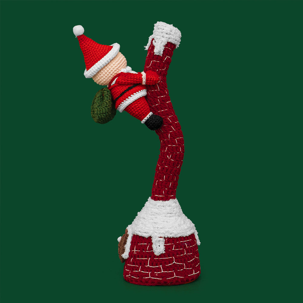 Singing and Dancing Christmas Climbing Santa Crochet Kit