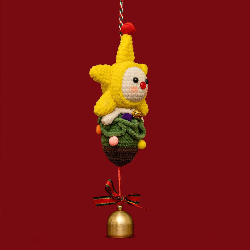 Christmas Lucky Star Bell Ornament Crochet Kit - HiCrochet