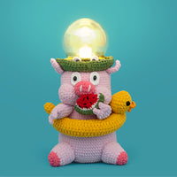 Clown Pig Table Lamp Crochet Kit