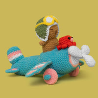 Flying an Airplane Capybara Crochet Kit