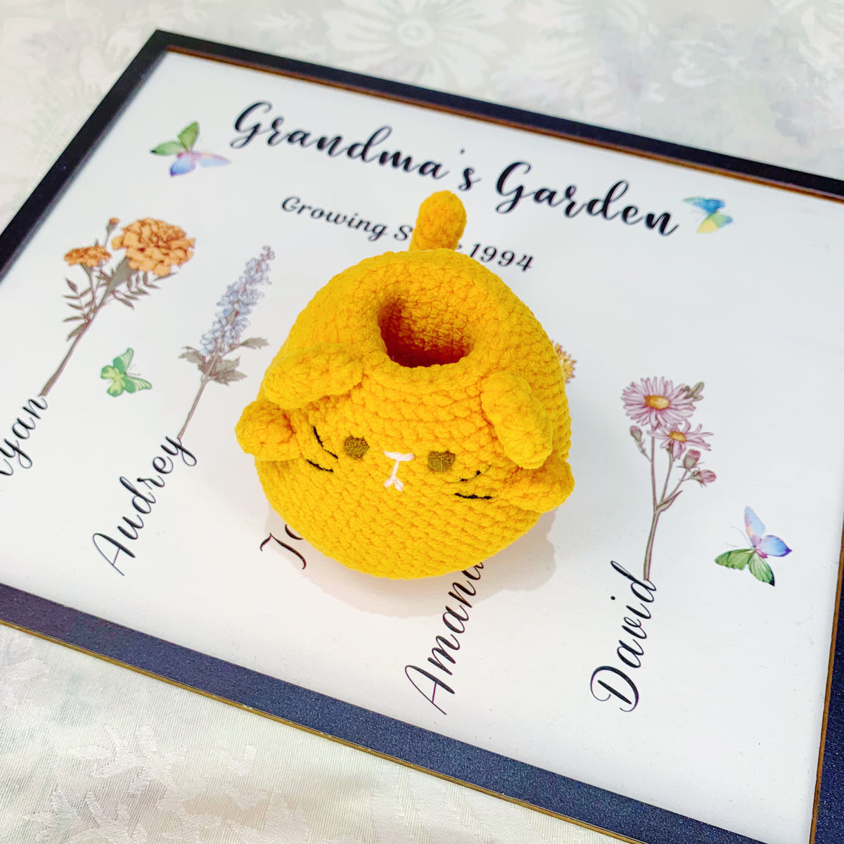 Cat Pen Holder Animal Crochet Pattern