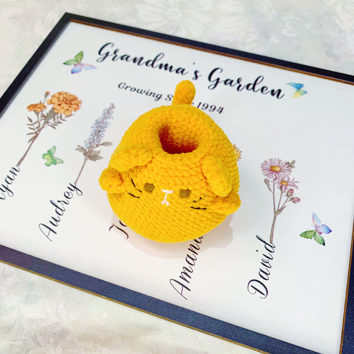 Cat Pen Holder Animal Crochet Pattern