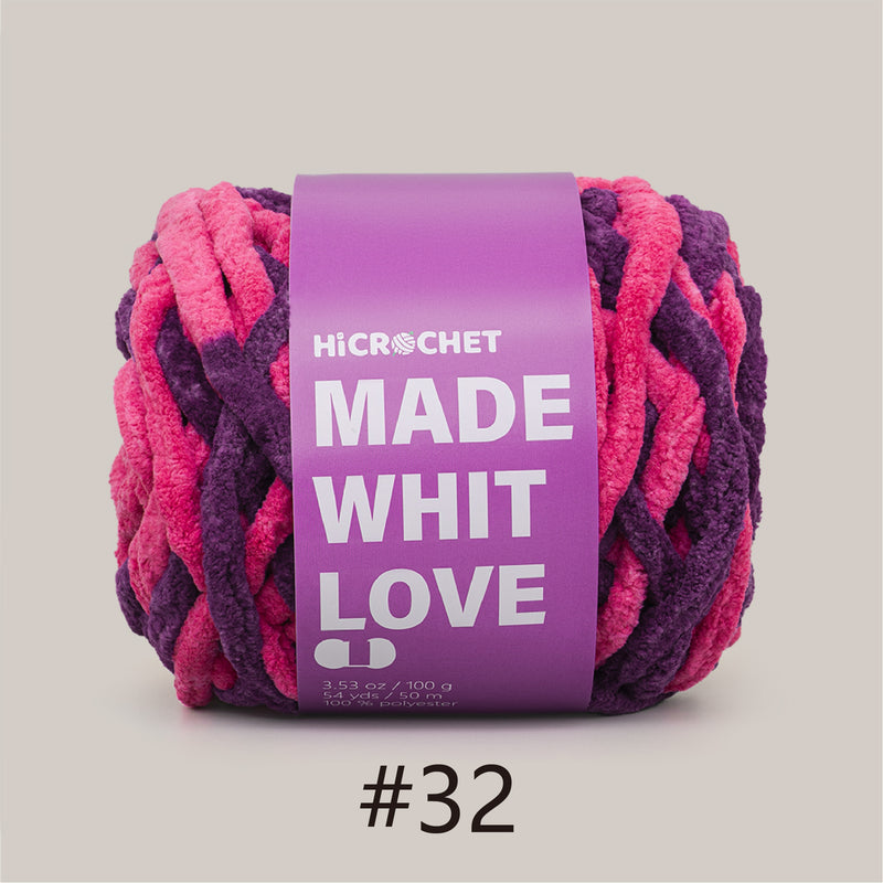 Crochet Yarn (100% polyester & 100 g/pc)