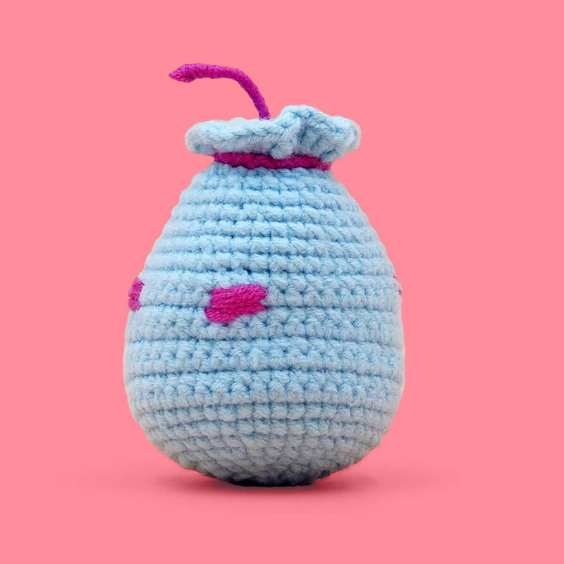 Sky Blue Milk Boba Crochet Kit for Beginners - HiCrochet