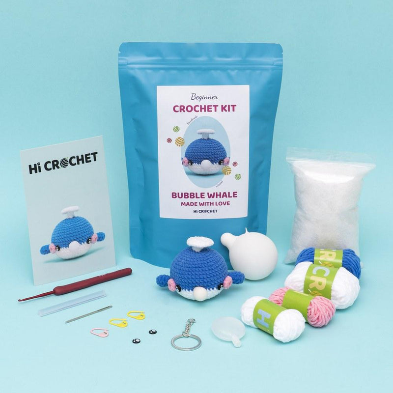 Bubble Whale Crochet Kit - HiCrochet