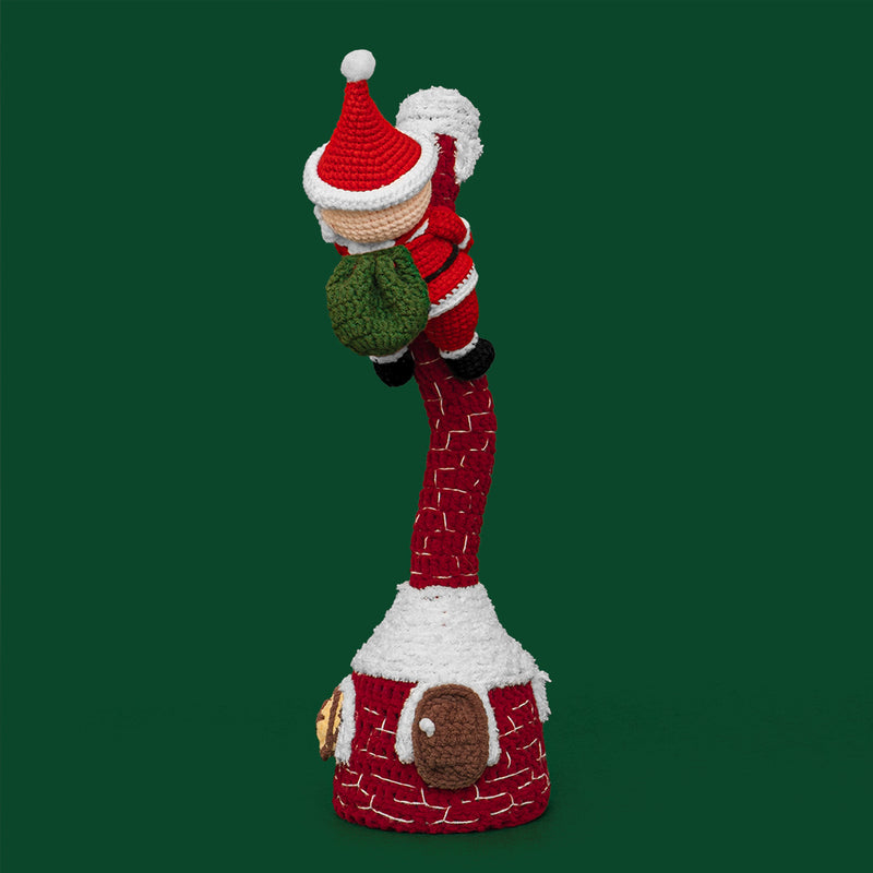 Singing and Dancing Christmas Climbing Santa Crochet Kit