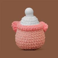 Baby Bottle Pink Pig Crochet Kit - HiCrochet